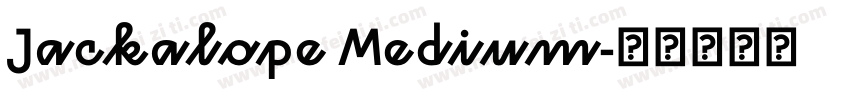 Jackalope Medium字体转换